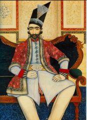 Мухаммад Исфахани. Портрет Насир ад-Дина. 1850е годы.